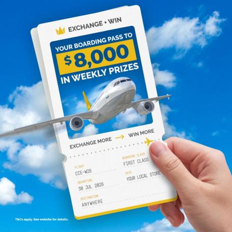 Crown Currency Exchange - Boarding Pass