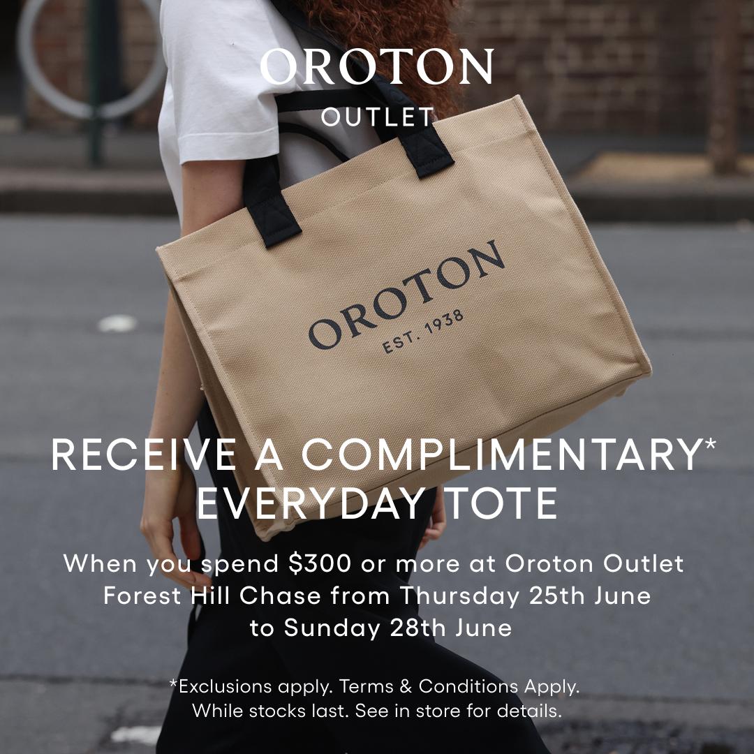 Oroton complimentary tote