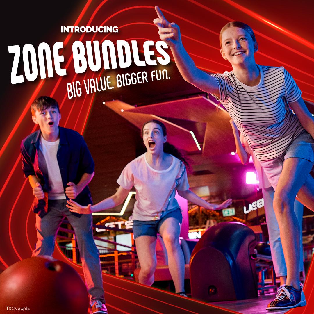 Kids playing bowling